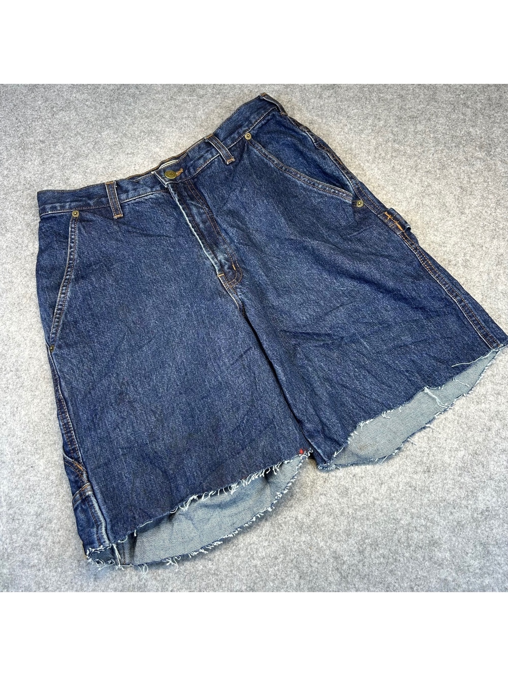 Vintage Guess Cutoff Carpenter Jean Shorts Mens 31 Waist Skater Punk Grunge Y2K